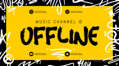 Twitch Offline Screen Video Maker for a Music Streaming Channel 2654