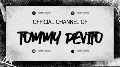 Twitch Starting Soon Screen Video Creator with Animated Graffiti