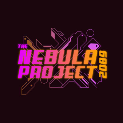 Futuristic Logo Maker with Neon-Colored Cyberpunk-Style Graphics