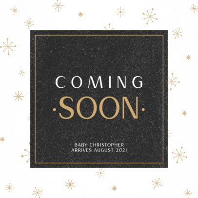 Facebook Post Creator for a Soon-to-be-Born Baby Announcement