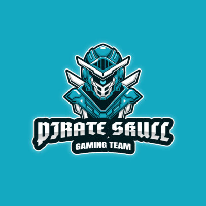 Gaming Team Logo Creator Featuring a Fierce Robot Graphic