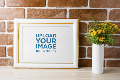 Art Print Mockup Featuring an Elegant Frame