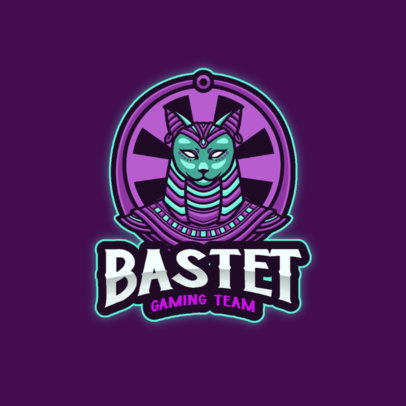 Logo Template for Gamers Featuring an Egyptian God