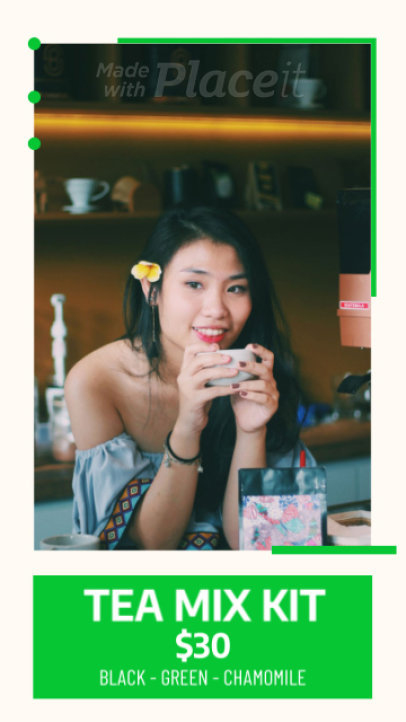 Instagram Story Video Generator for a Tea Shop 