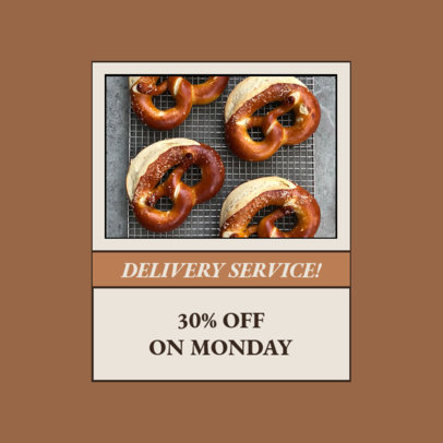 Instagram Post Maker for Restaurants Featuring a Special Offer