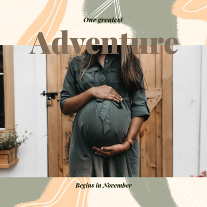 Facebook Post Creator for an Online Pregnancy Reveal 