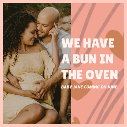 Instagram Post Generator for a Couple Expecting a Baby