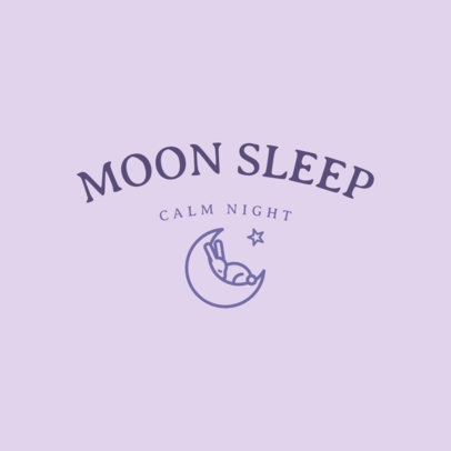 Simple Logo Template for a Sleep Products Brand 