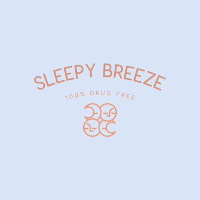 Logo Generator for a Natural Sleep Aid Product Featuring a Moon Graphic 