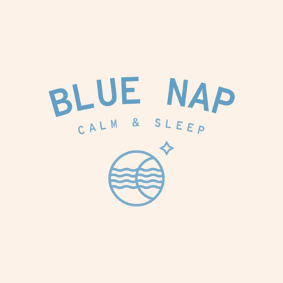 Logo Generator for Sleep Products Brands Featuring a Relaxing Color Scheme 