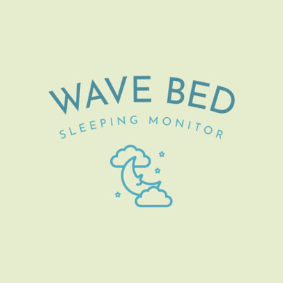 Logo Maker for Sleep Gadgets Featuring a Moon Graphic 
