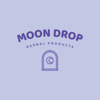 Logo Generator for a Natural Sleep Aids Brand Featuring a Simple Illustration