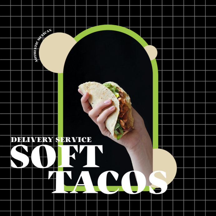 Placeit - Food Delivery-Themed Instagram Post Template with a Picture ...