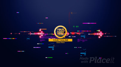 Intro Video Maker Featuring an Animated Skull and Glitch Effects 