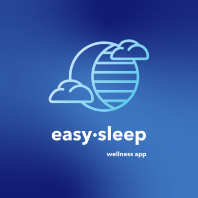 Sleep-Themed Logo Generator for a Wellness App