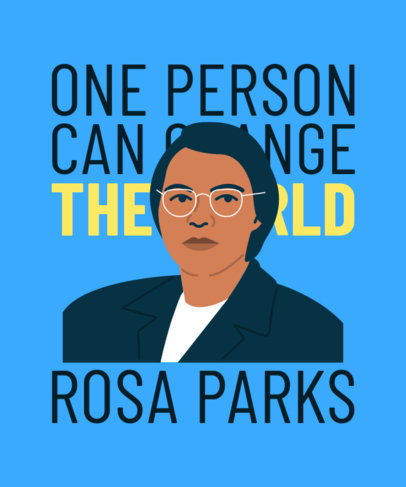 T-Shirt Design Generator to Commemorate Black History Month Featuring a Quote 3409b