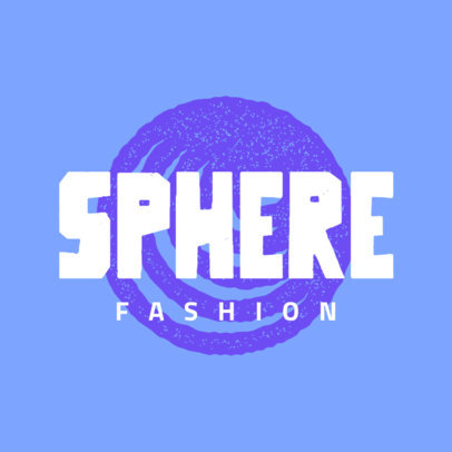Fashion Brand Logo Creator with a Stamp-Textured Sphere