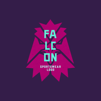 Logo Template for a Sportswear Brand Featuring an Eagle Graphic  