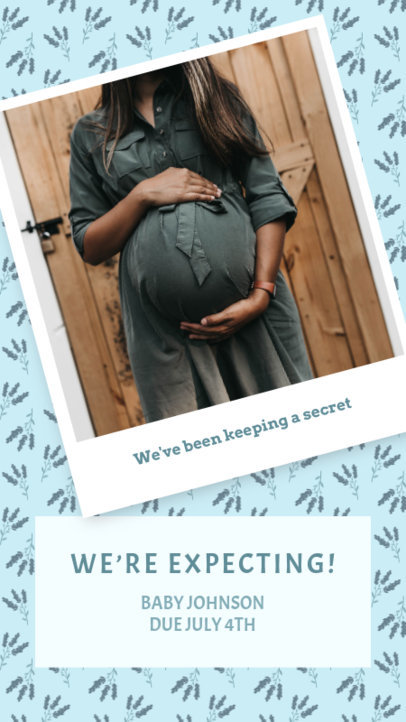 Sweet Instagram Story Generator for a Maternity-Related Post