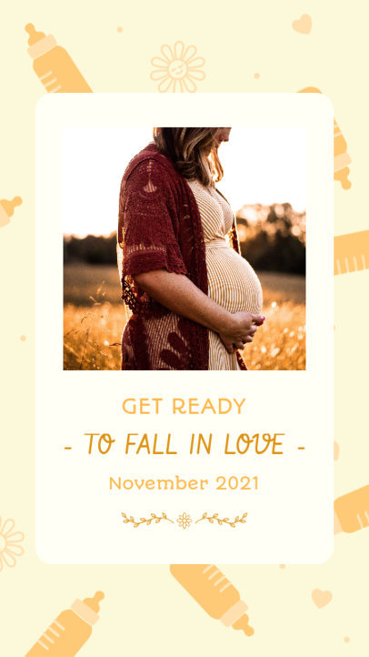 Instagram Story Design Creator for a Pregnancy Announcement with Pictures
