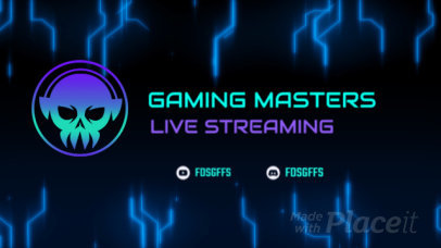 Twitch Starting Soon Screen Video Maker with Glitchy Animations