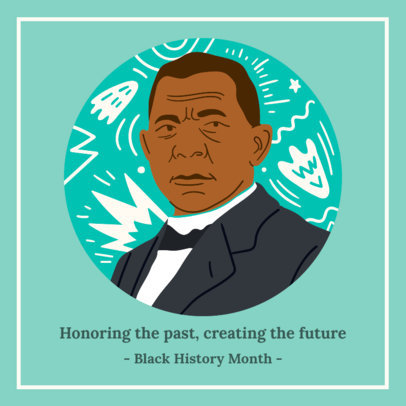 Facebook Post Maker With a Beautiful Quote for Black History Month 3412h