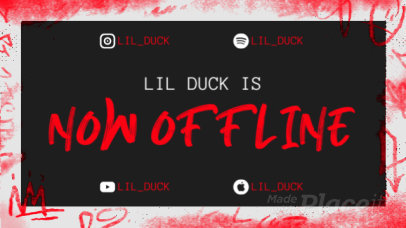 Twitch Stream Offline Video Creator with Graffiti-Style Text and Graphics