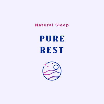 Online Logo Template for a Sleeping Aid Brand