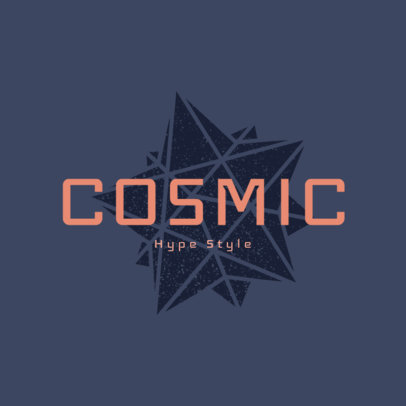Clothing Brand Logo Maker Featuring a Modern Font and a Star Graphic 
