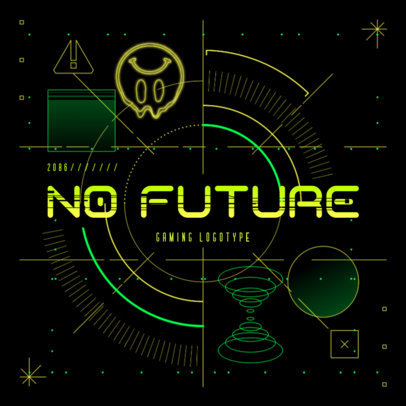 Futuristic Logo Maker with a Cyberpunk 2077-Inspired Background