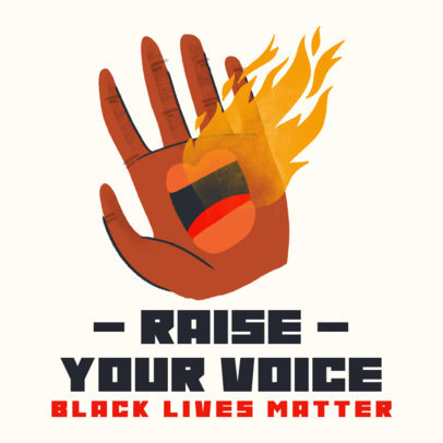 Black History Month Instagram Post Maker with a Powerful Illustration