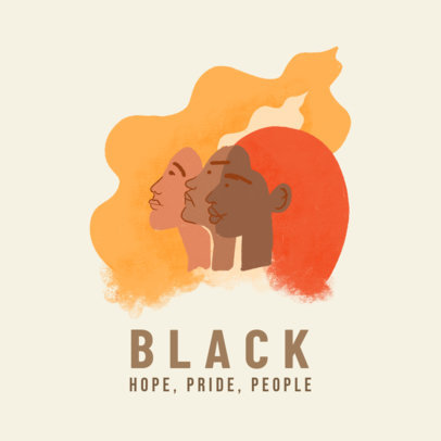 Instagram Post Design Maker with an Inspiring Quote to Commemorate Black History Month 3414h