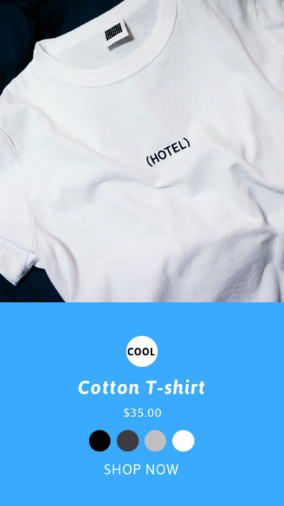 Instagram Story Design Maker for a Dropshipping Clothing Brand 