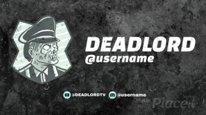 Twitch Starting Soon Video Maker Featuring an Animated Soldier Monster 2627