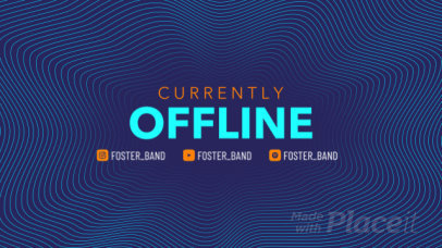 Twitch Offline Screen Video Generator Featuring an Animated Background 