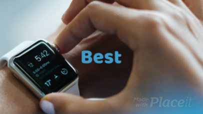 Fitness-Themed Intro Video Maker for a Smart Watches Company