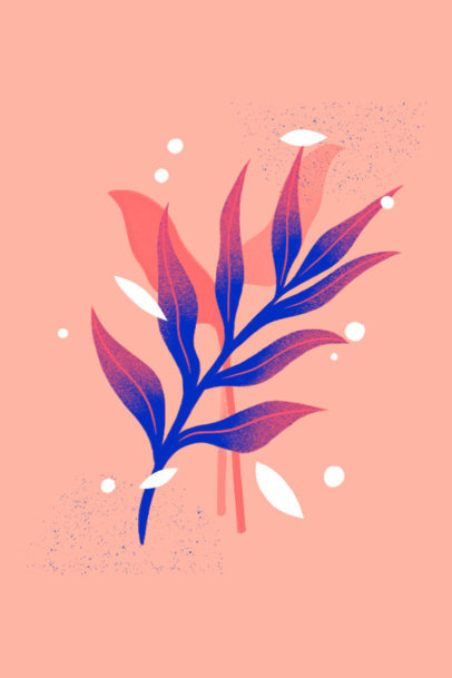 Art Print Maker Featuring a Minimalist Floral Design
