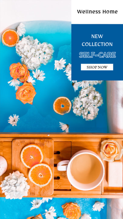 Instagram Story Generator for a Self-Care Product Collection