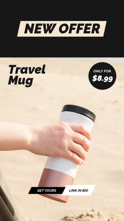 Dropshipping-Themed Instagram Story Creator for a Drinkware Seller