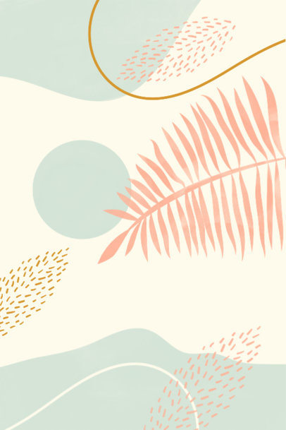 Art Print Maker with Illustrations of Plants and a Minimal Aesthetic 3426g