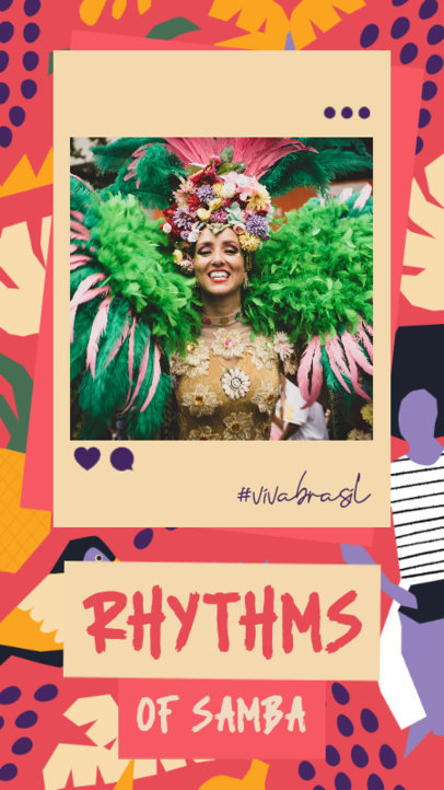 Samba-Themed Instagram Story Creator with a Festive Graphics