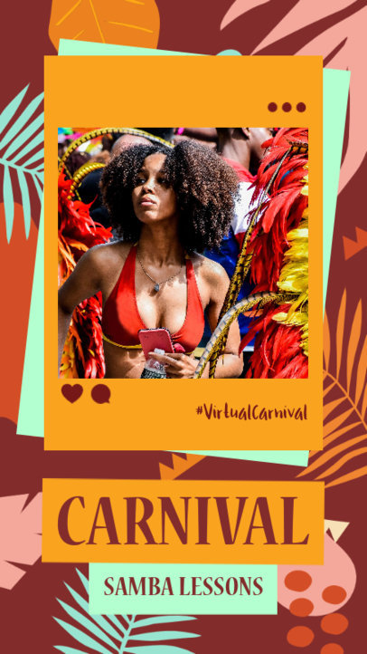 Instagram Story Maker to Promote Carnival Samba Lessons 3430e