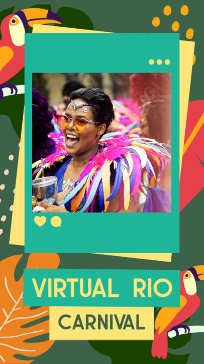 Carnival-Themed Instagram Story Creator for a Virtual Party