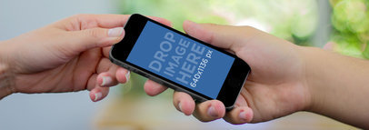 Two People Sharing Space Grey iPhone 5s Wide