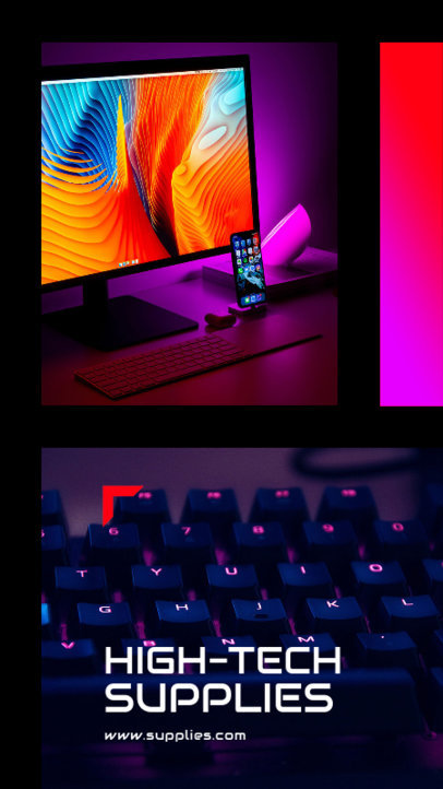 Instagram Story Design Creator for a Tech Supplies Business