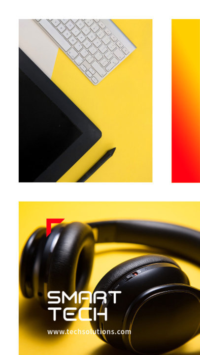 Instagram Story Design Maker Featuring a Simple layout for Tech Businesses