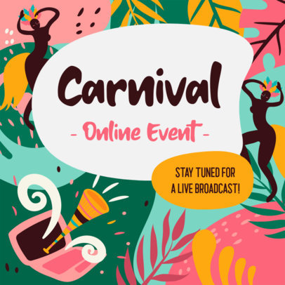 Facebook Post Creator to Announce an Online Carnival Event 3427b