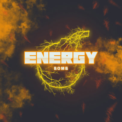 Thunder-Themed Logo Creator for Explosive Gamers 4101f