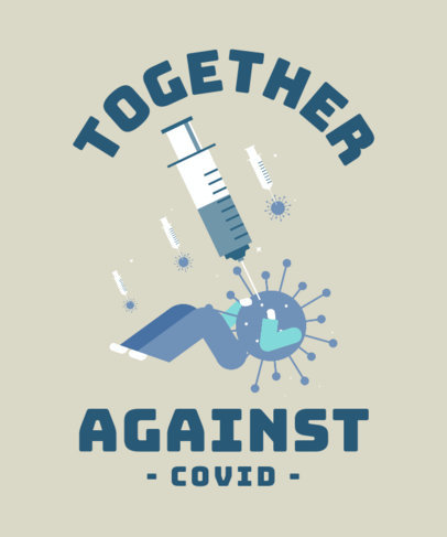 T-Shirt Design Generator with an Illustration of the COVID-19 Vaccine