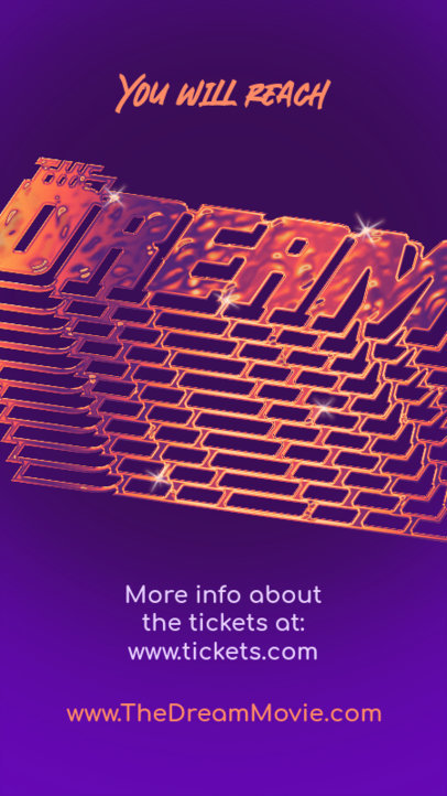 Cool Instagram Design Maker for Musicians Featuring a 3D Word 3421c